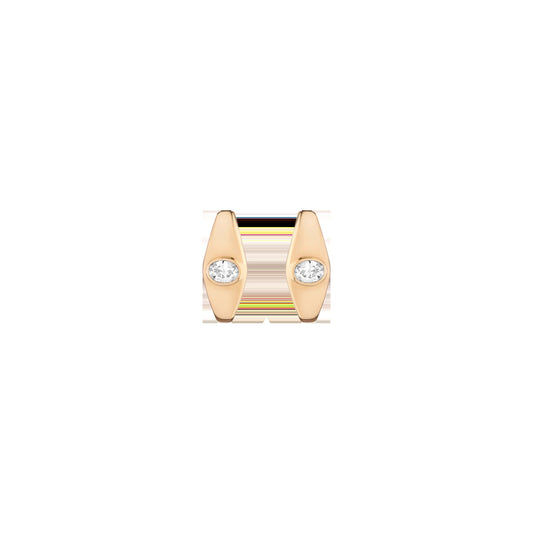 Chunky Lab Grown Diamond Oval Huggie Earrings
