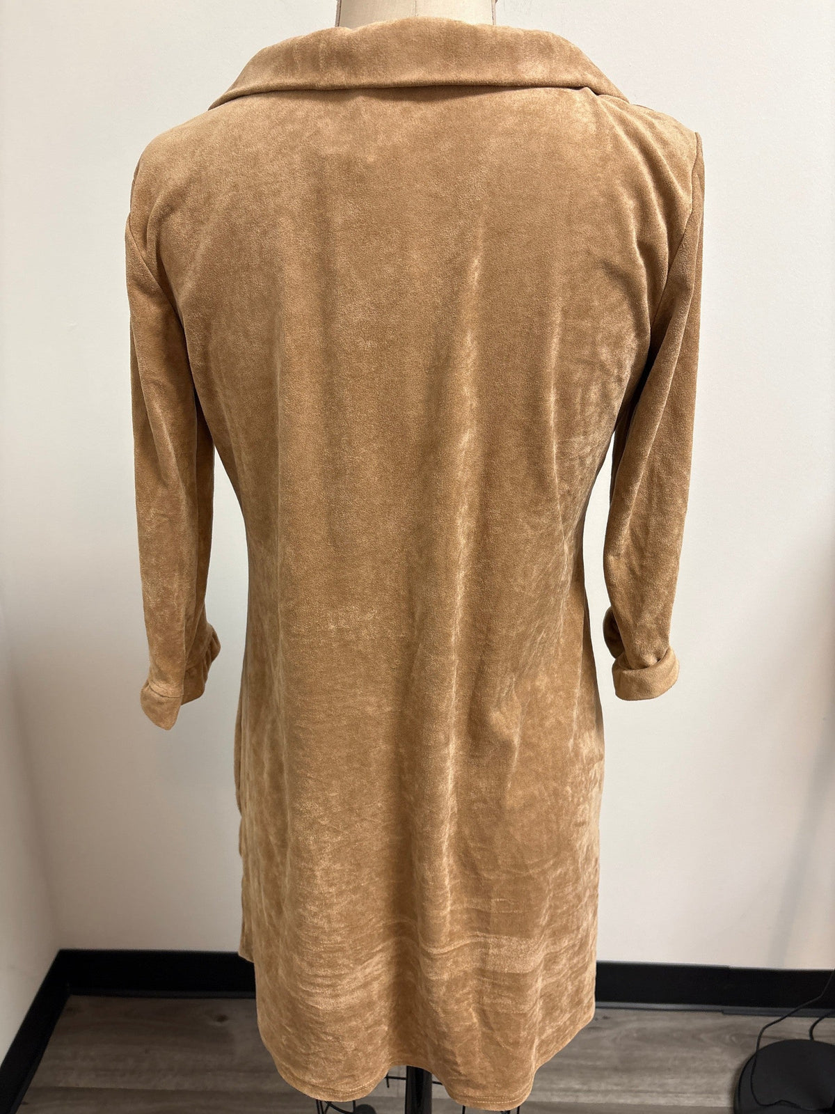 New Aryeh Brown Trinity Ruffle Neck Dress, M