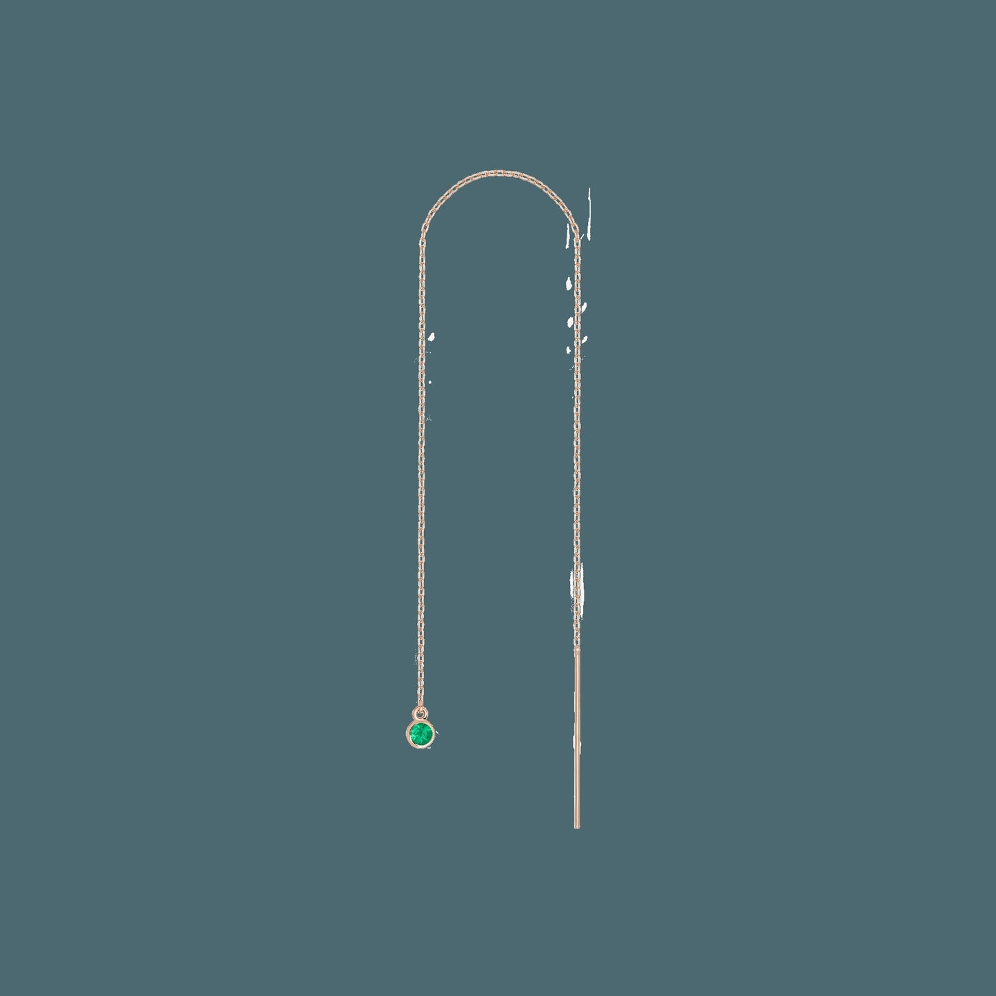 Birthstone Ear Chain Threader