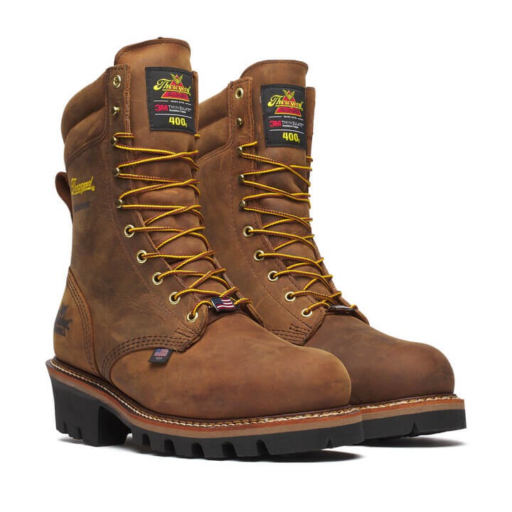 Logger Series – 9′′ Brown Trail Crazy Horse – Insulated – Waterproof