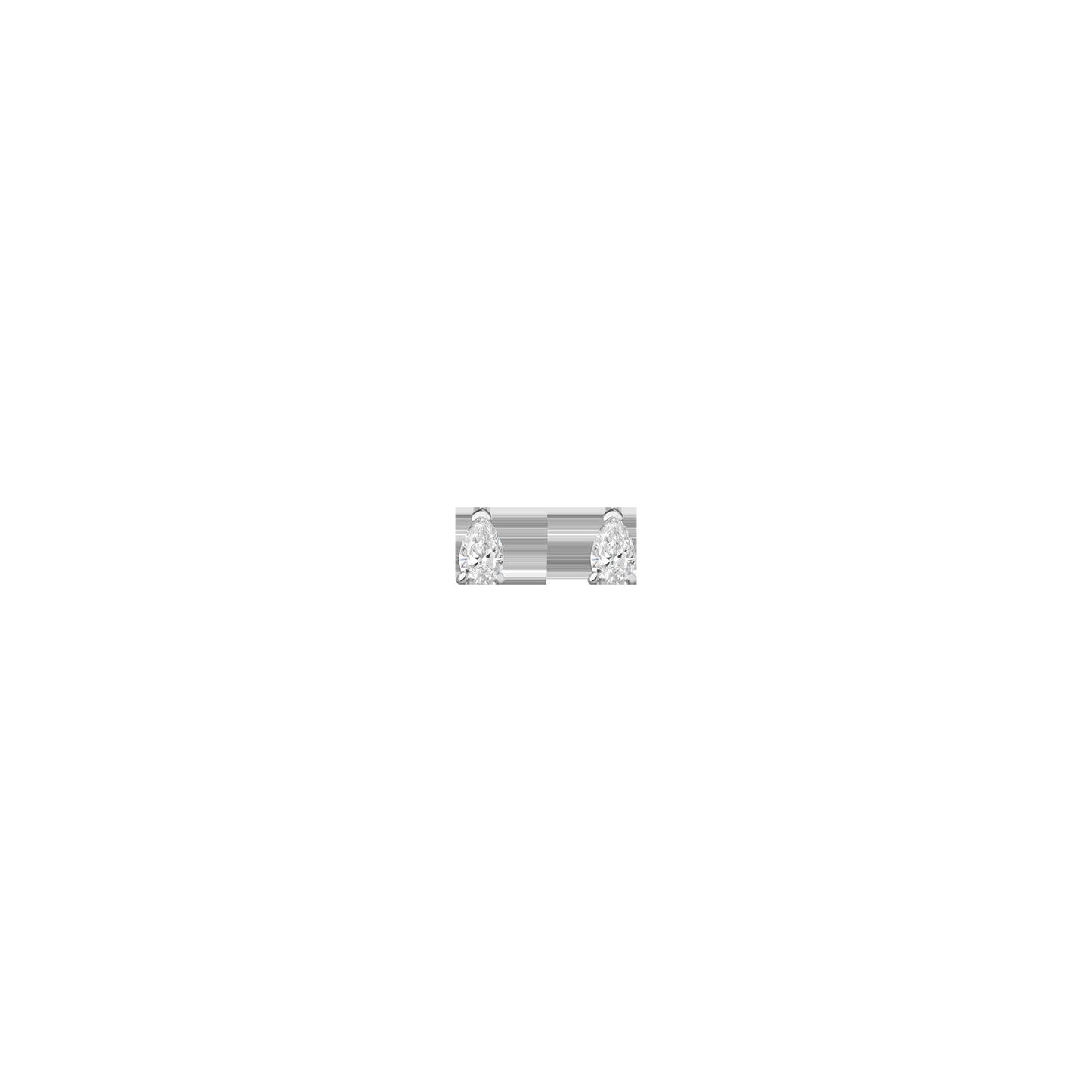 0.5ct Pear Lab Grown Diamond Stud Earrings