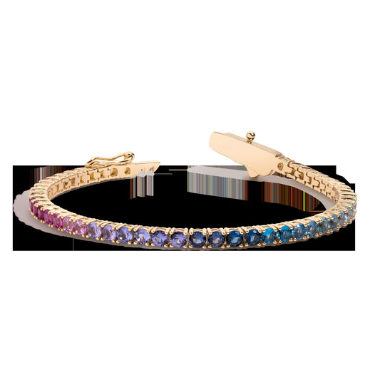 Ombré Rainbow Tennis Bracelet