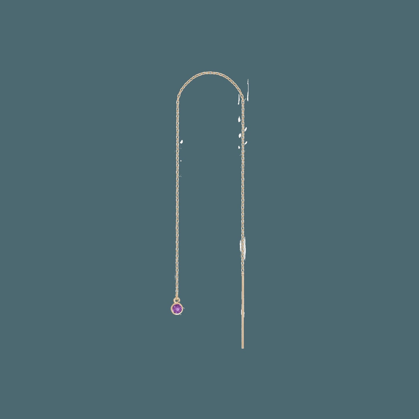 Birthstone Ear Chain Threader