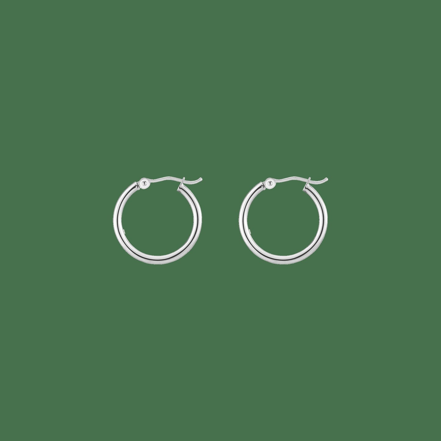 Gold Hoop Earrings - 2mm
