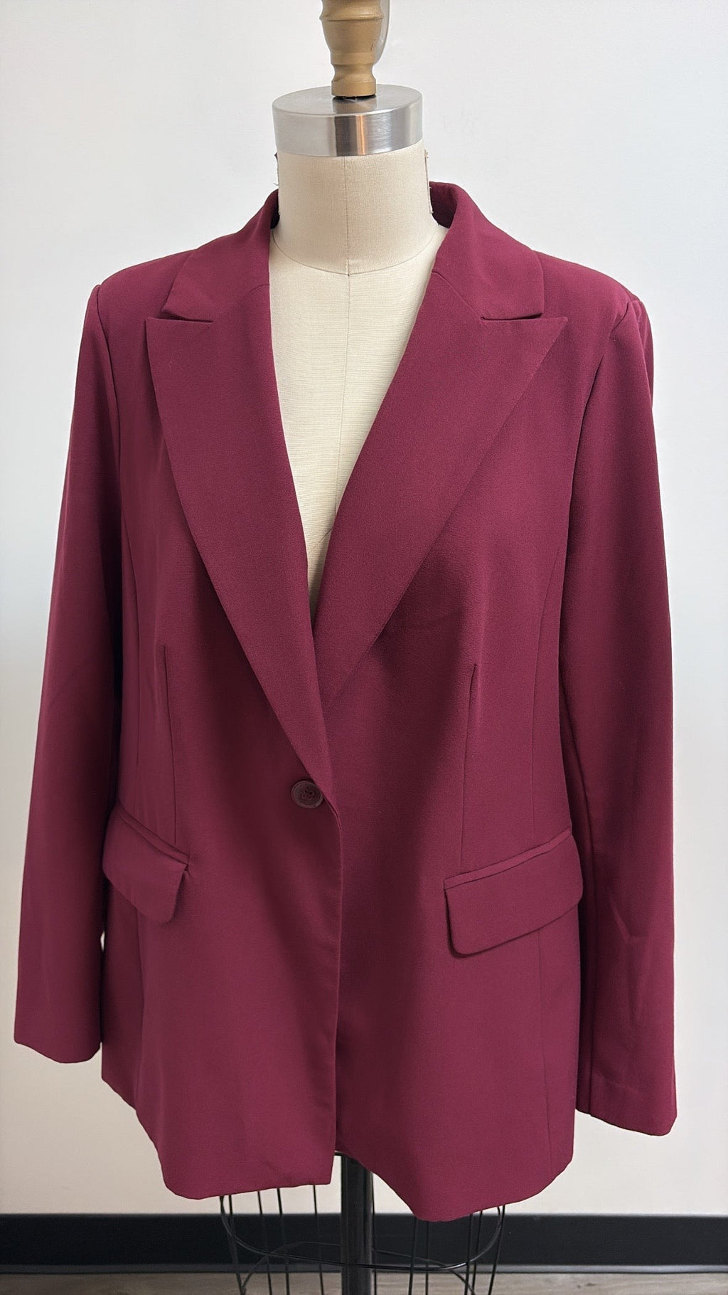 Lane Bryant Burgundy Blazer Jacket, 16