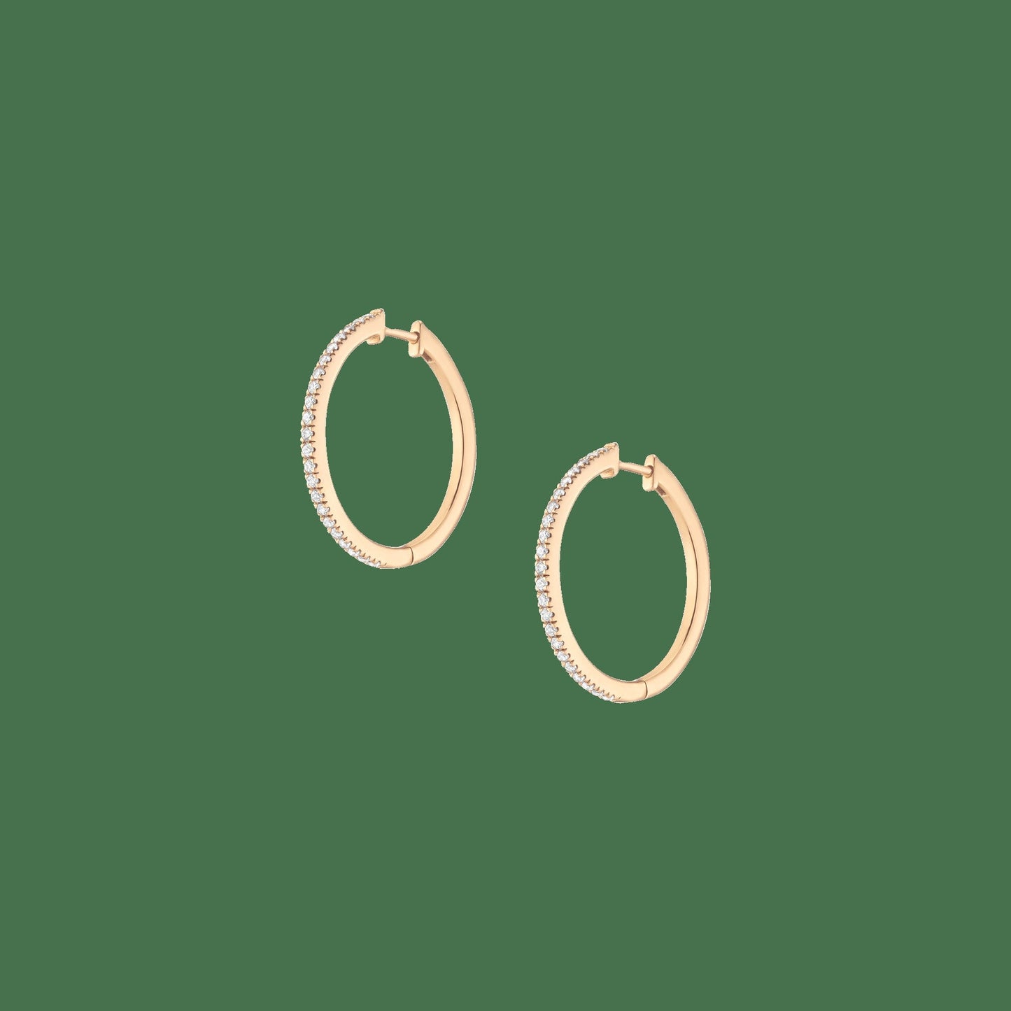 Lab Grown Diamond Hoop Earrings