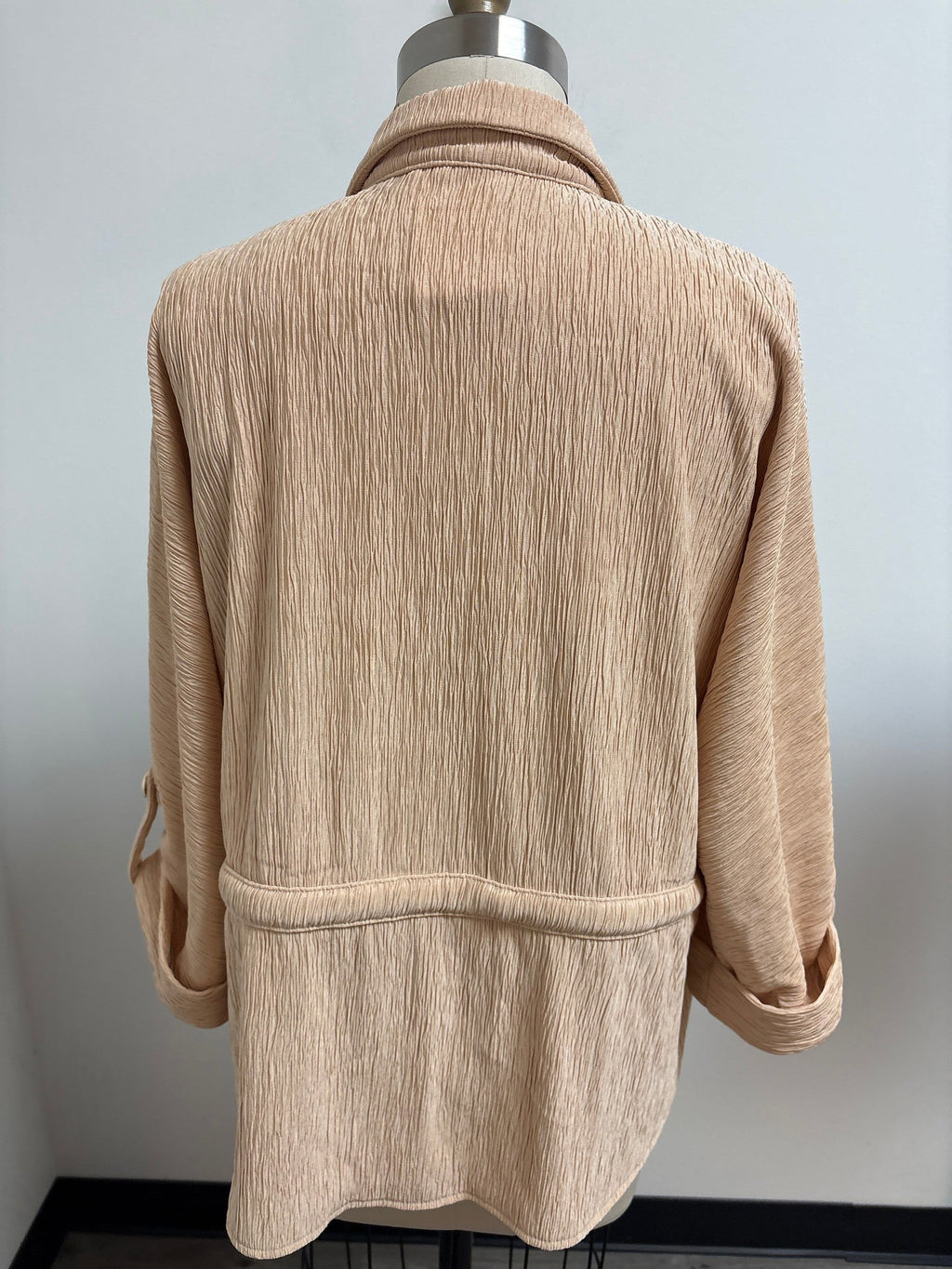 Chic Me Tan Jacket Top, XL