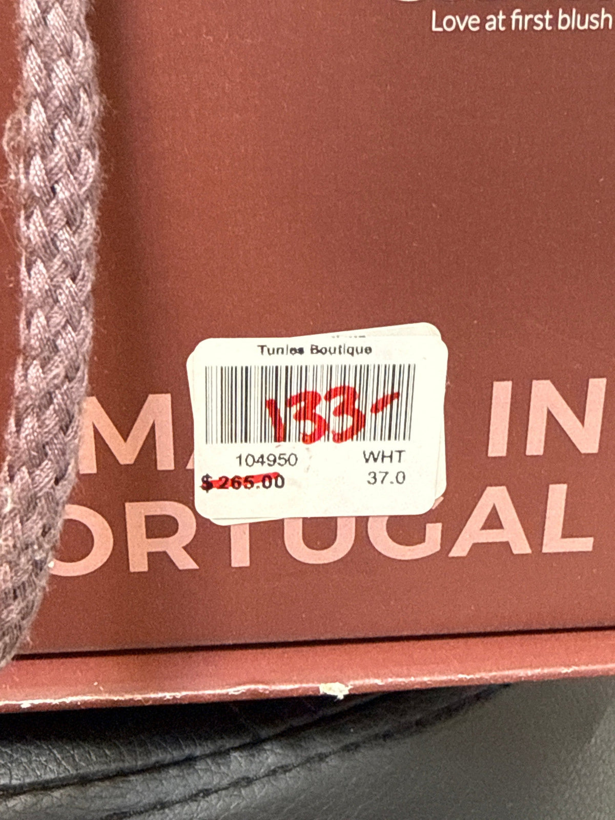 New Casta White Twist Leather Boots, 37 (7) retail $265
