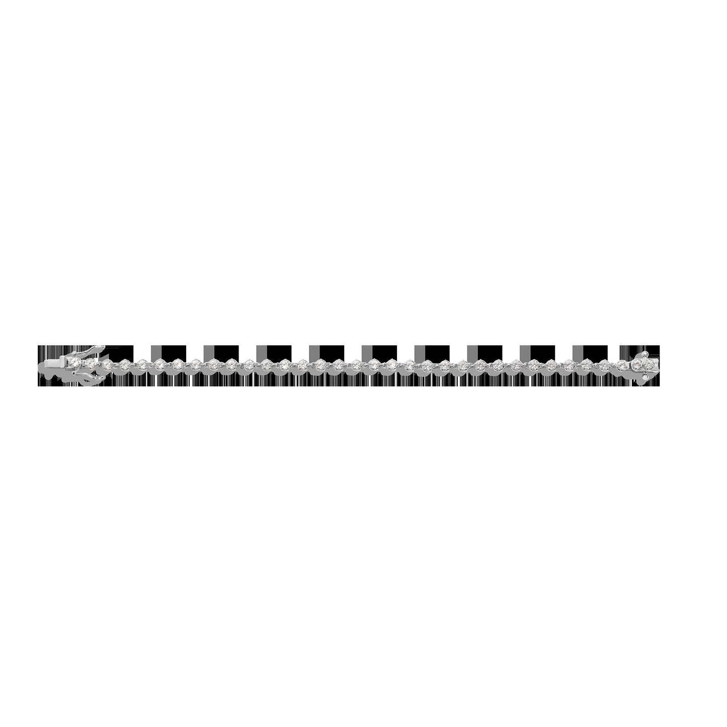 Lab Grown Diamond Georgian Tennis Bracelet