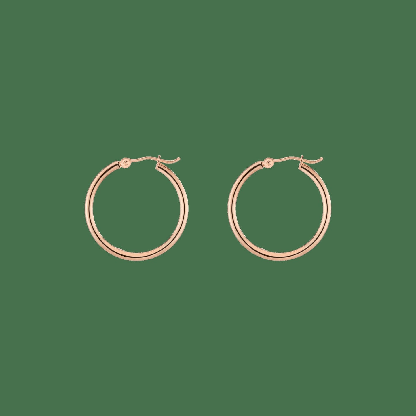 Gold Hoop Earrings - 2mm