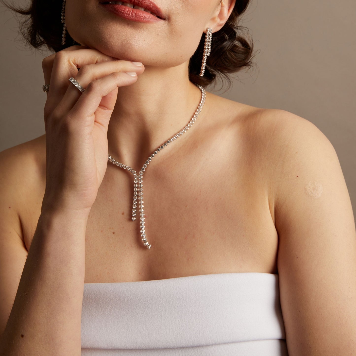 Aurate x Marilyn Monroe: Birth of a Star Tennis Necklace