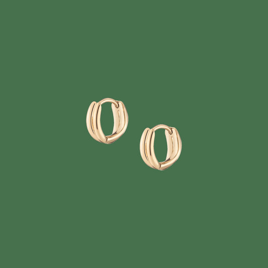 Crossover Huggie Earrings