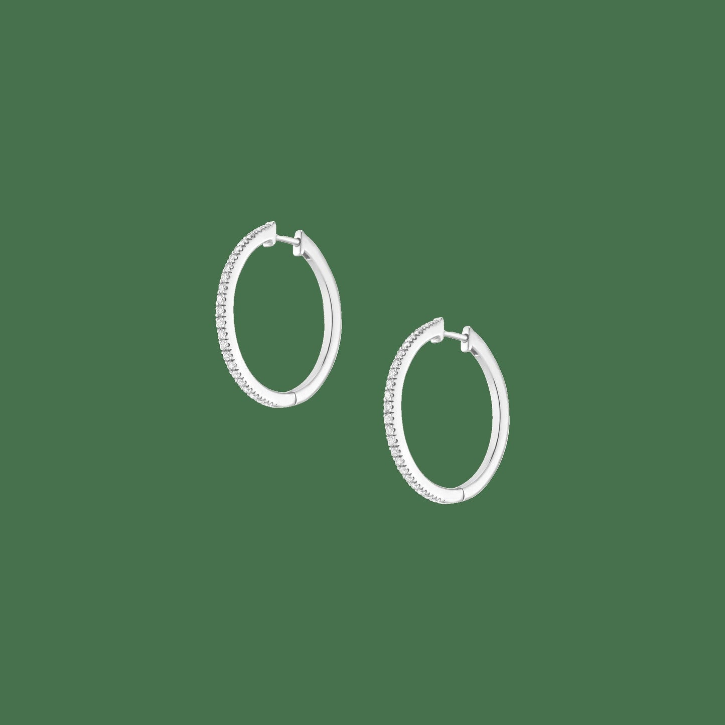 Lab Grown Diamond Hoop Earrings