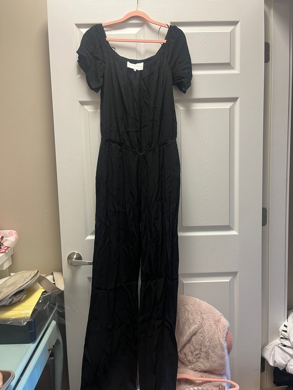 Charles Henry Black Jumpsuit Sz M