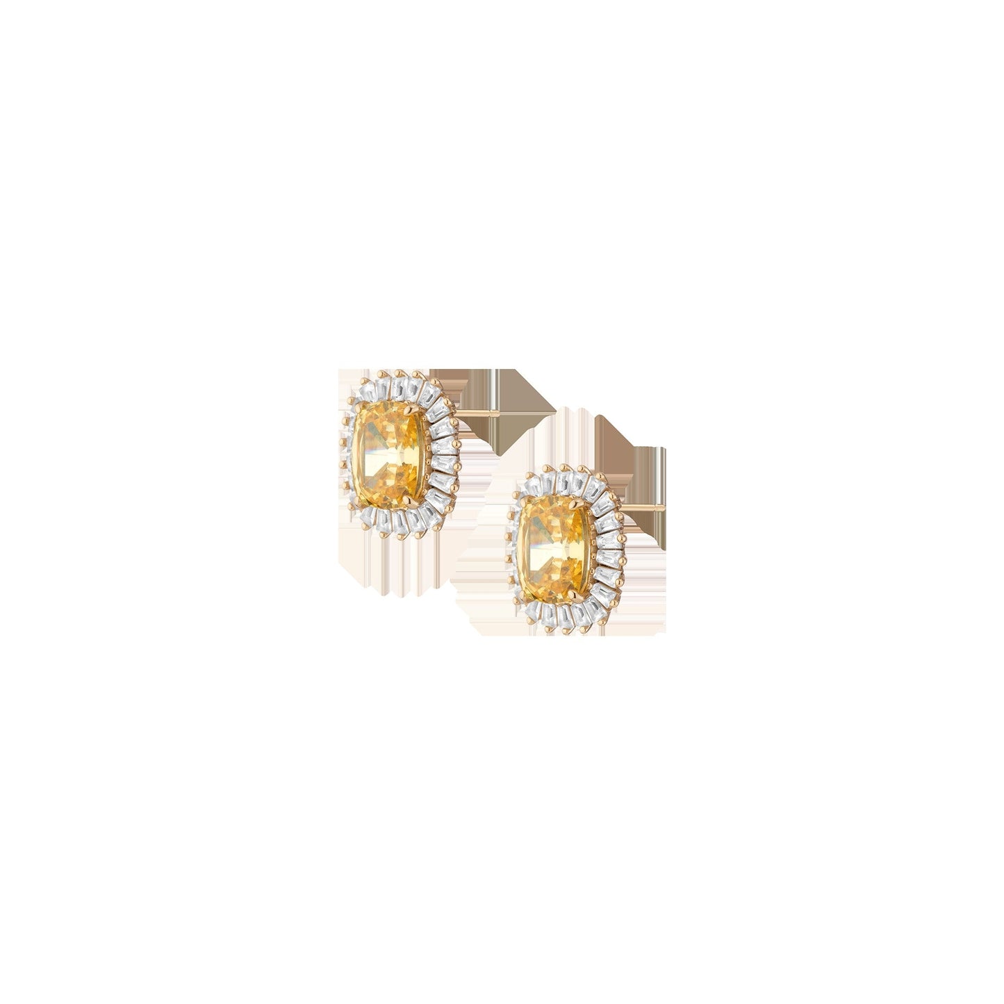 Lab Grown Yellow Canary Alexandra Earrings