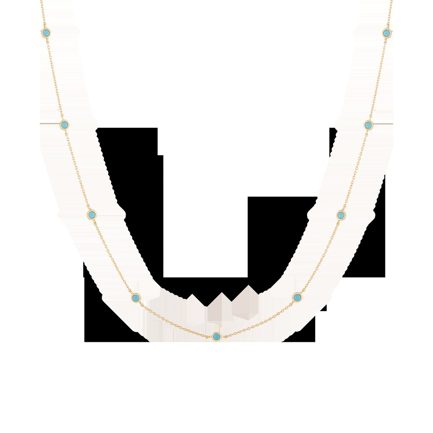 Aurate x Frye: Turquoise Station Necklace