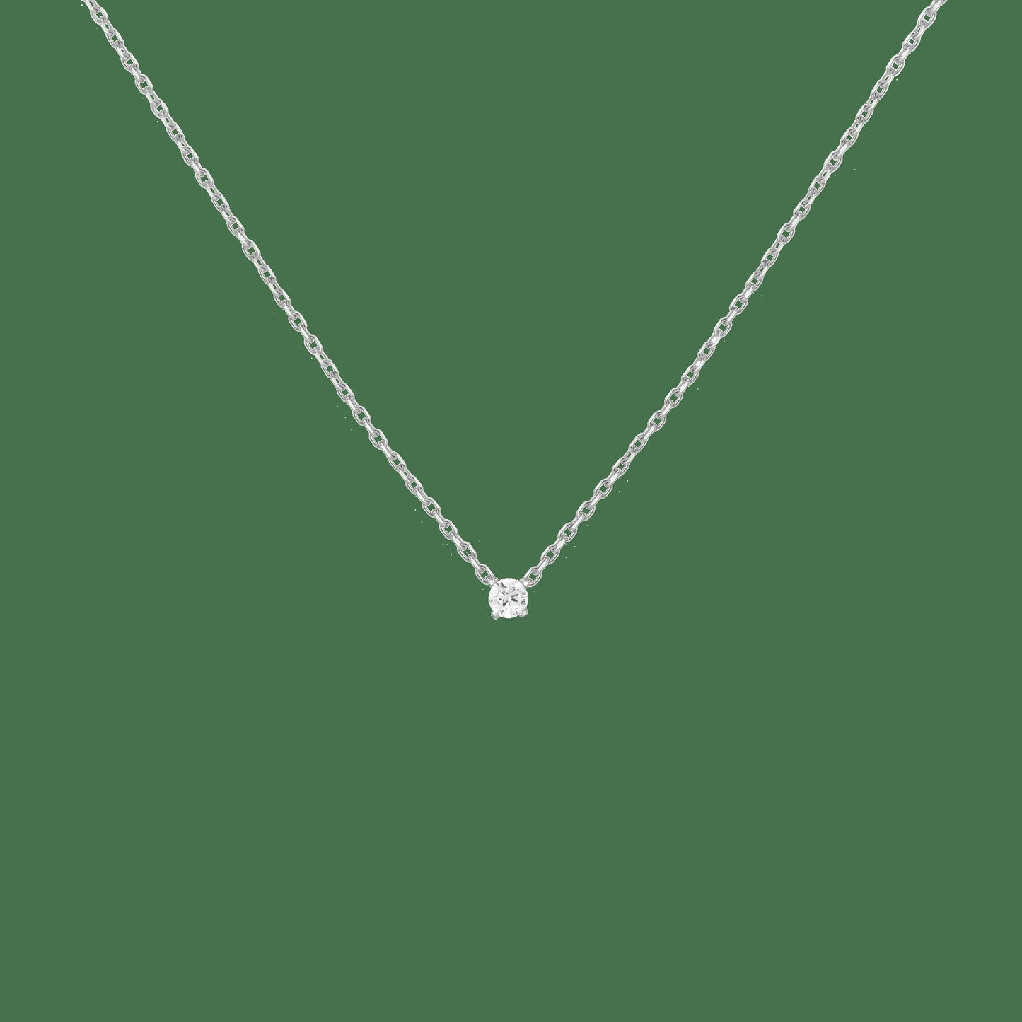 Lab Grown Diamond Solitaire Necklace
