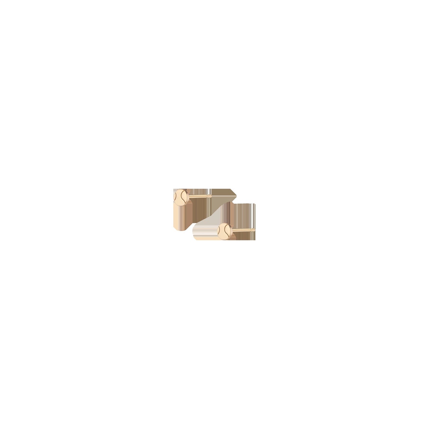 Aurate x Wilson: Tennis Ball Stud Earrings