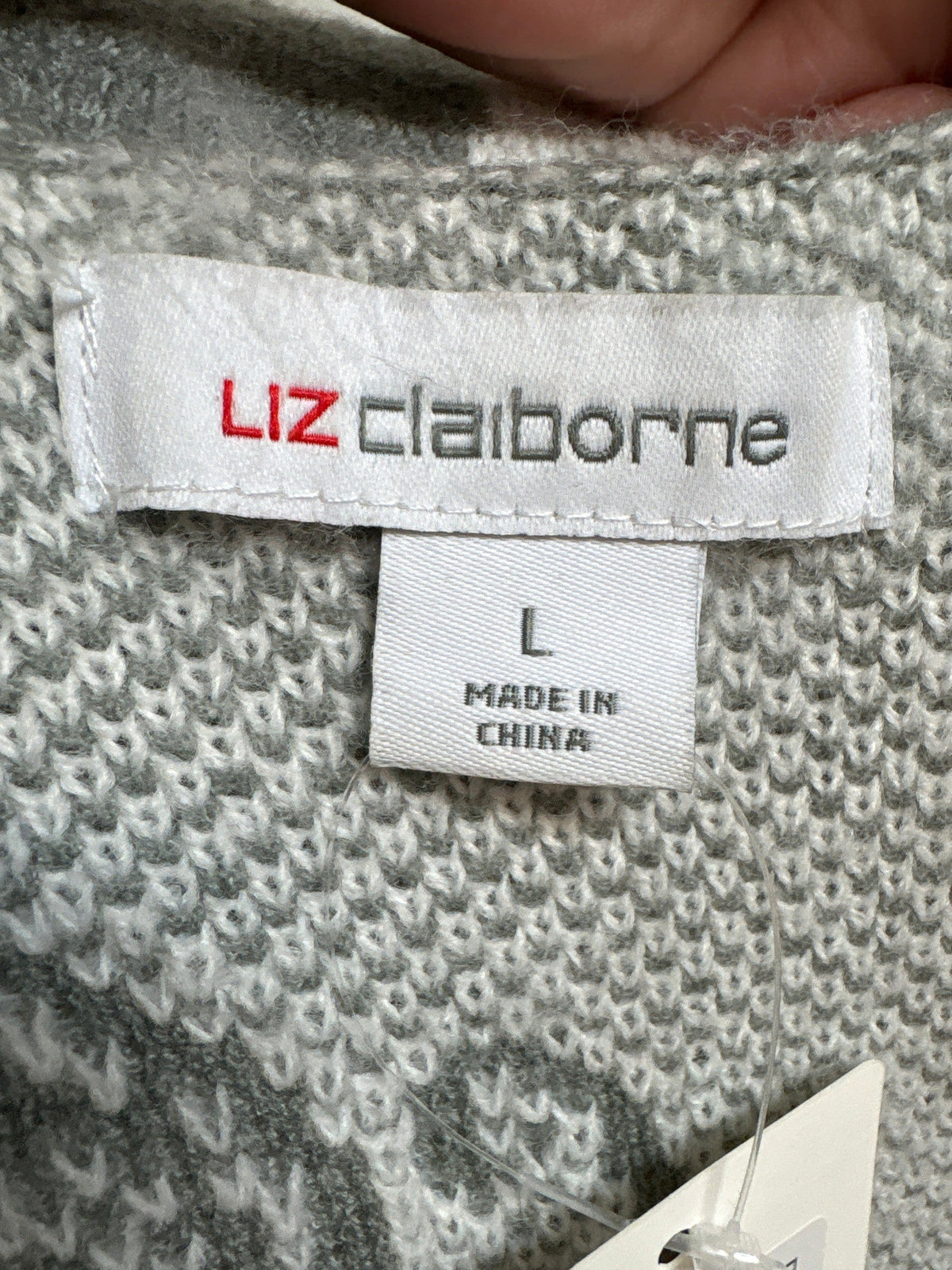 Liz Claiborne Gray Sweater, L