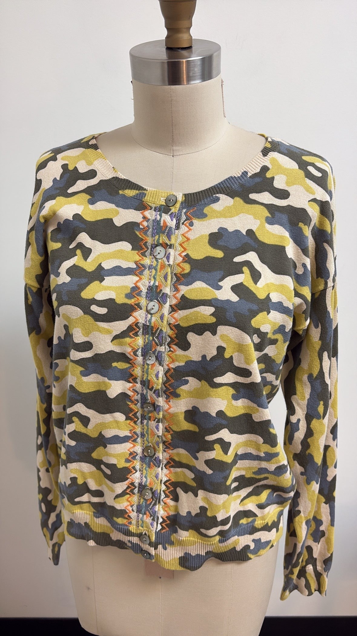 Sundance 100% Cotton Green Sweater, M