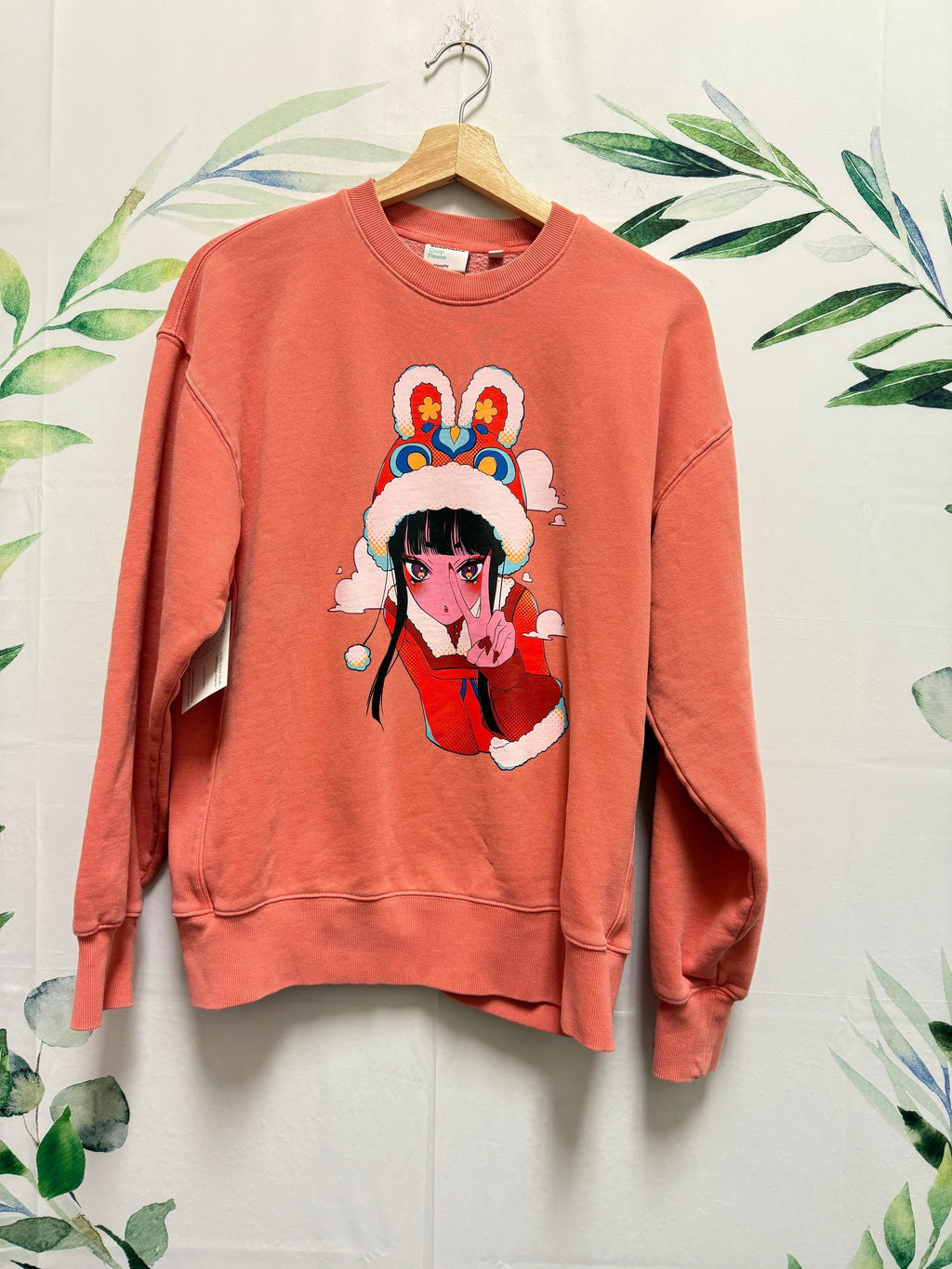 Aritzia TNA Cozy Sweatfleece Boyfriend Crewneck (S)