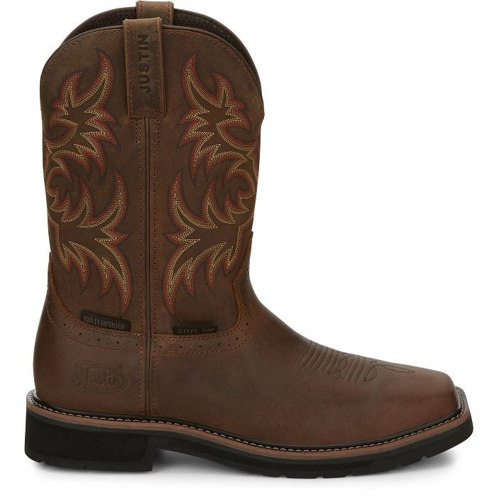 Justin Driller 11" Waterproof Steel Toe