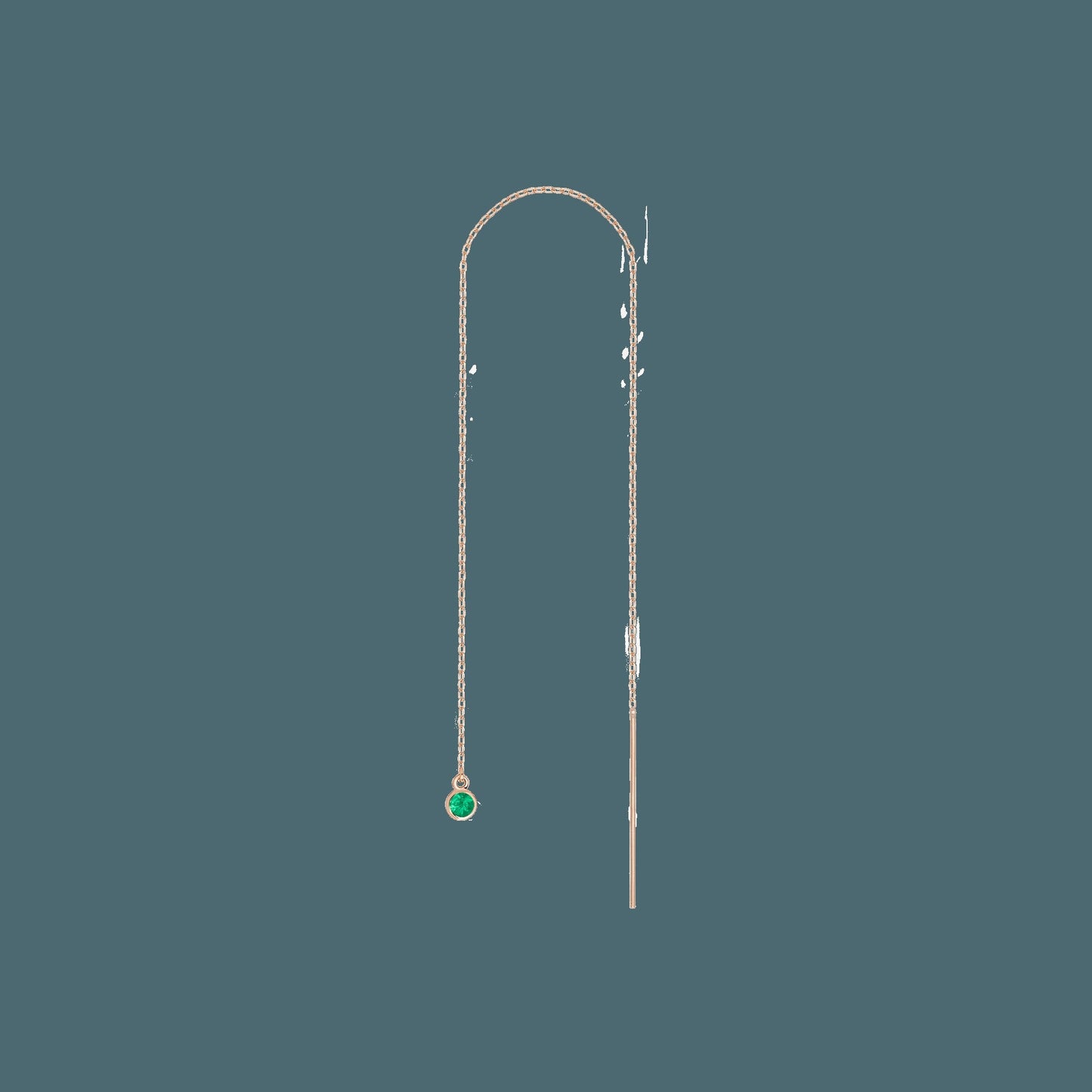Birthstone Ear Chain Threader (Pair)