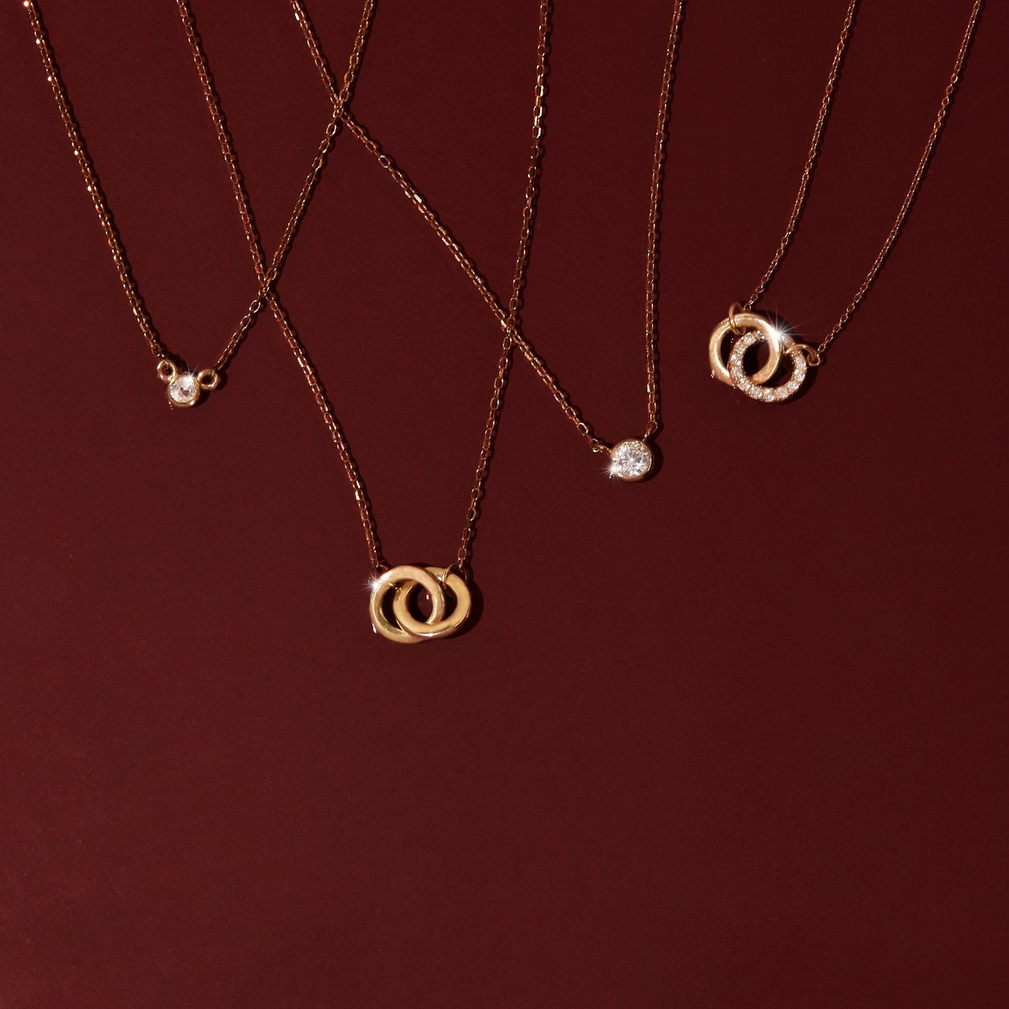 Mini Diamond Bezel Necklace