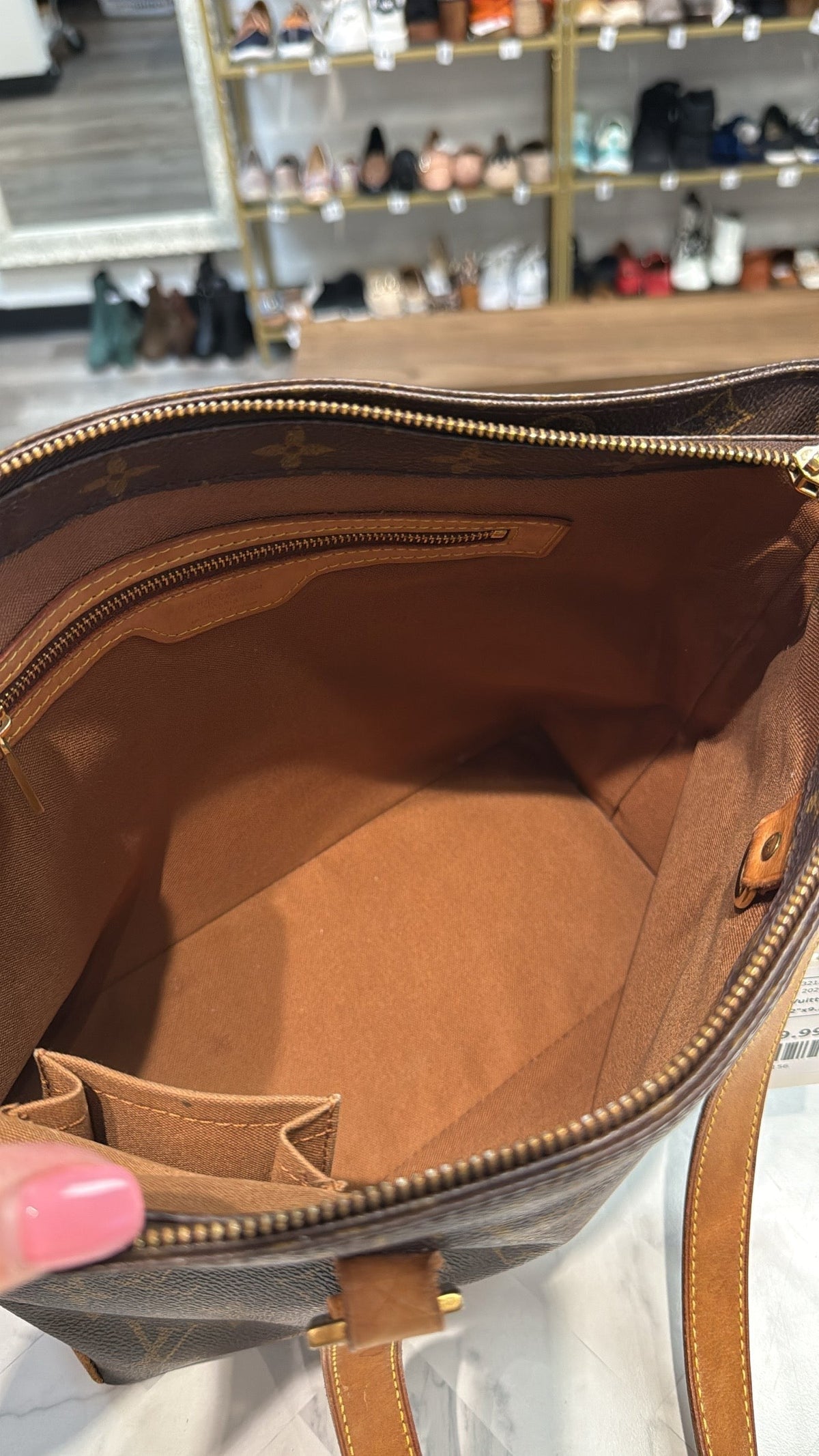 Louis Vuitton Monogram Cabas Piano Shoulder Bag, 12"x9.5"