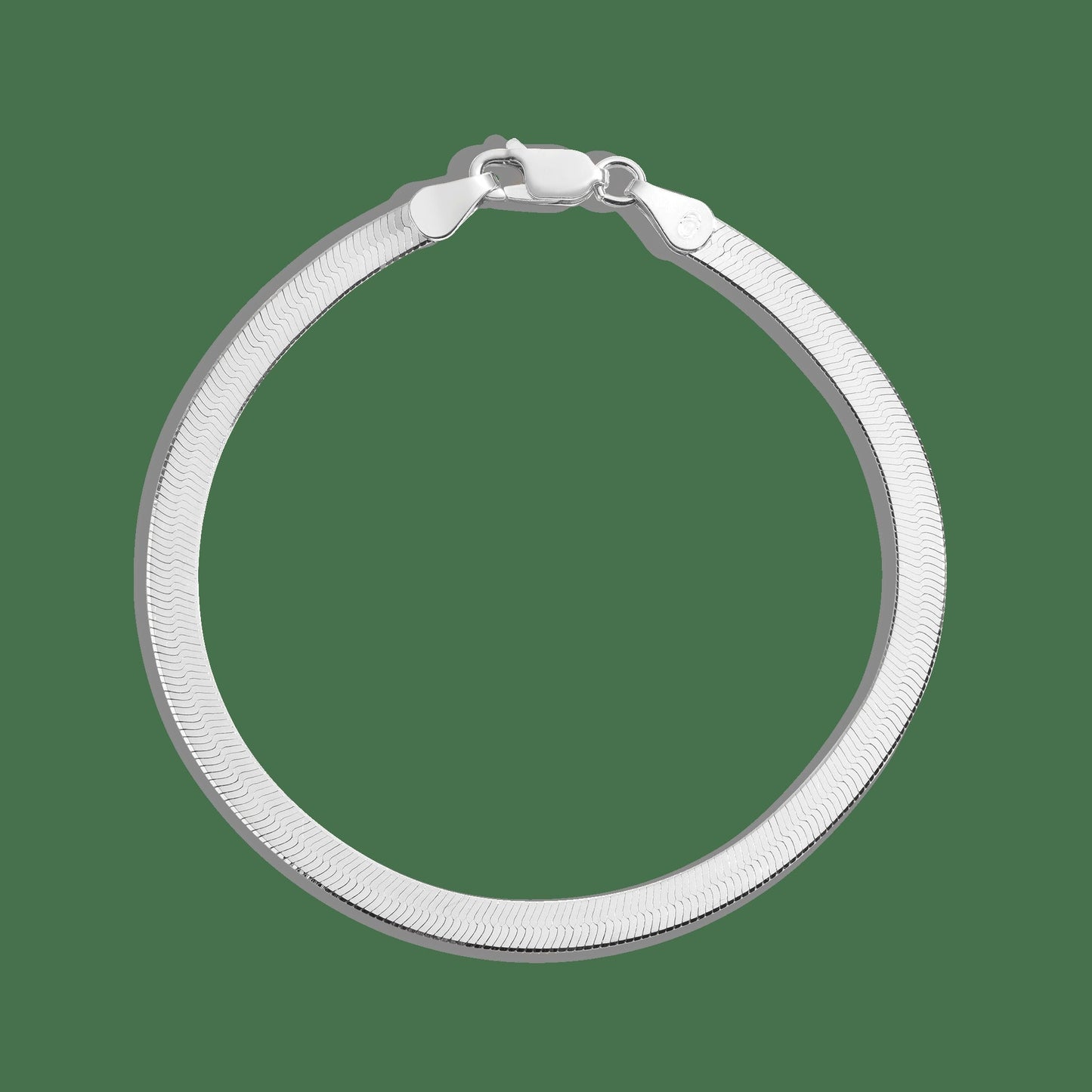 Gold Herringbone Chain Bracelet
