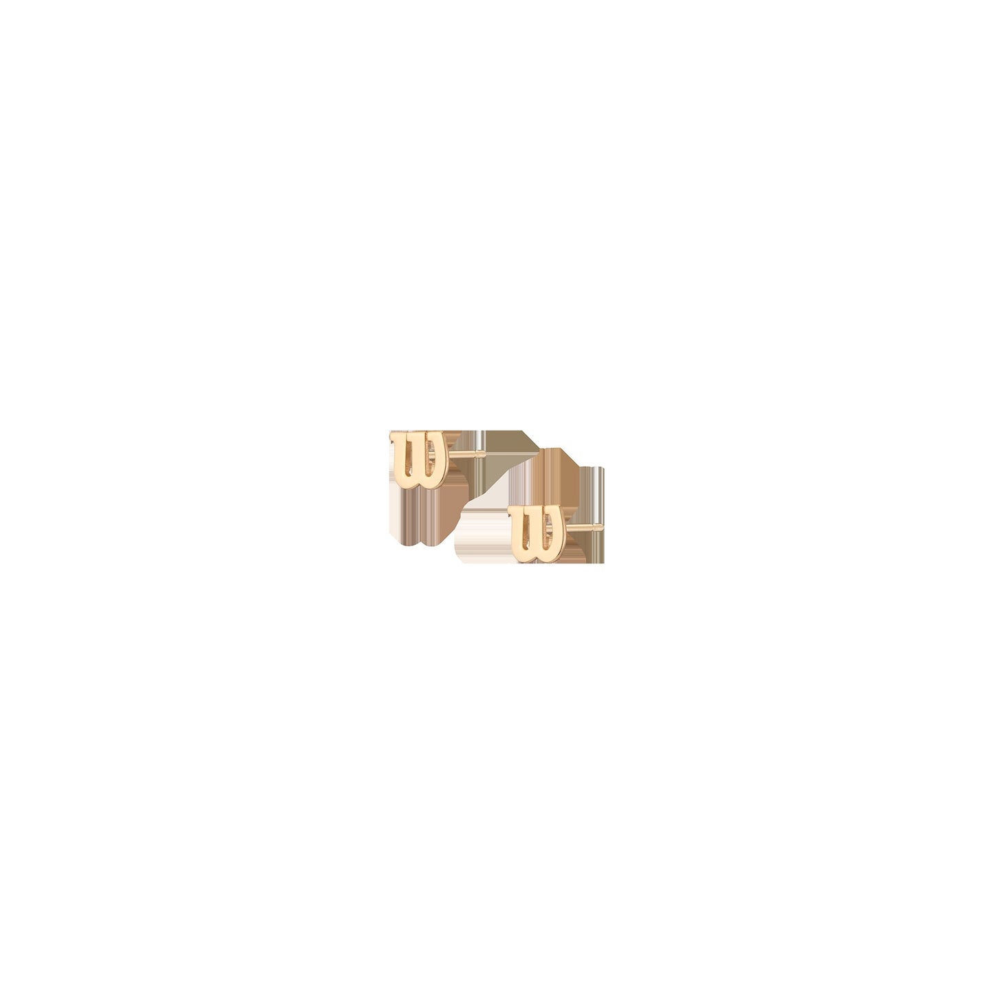 Aurate x Wilson: W Stud Earrings