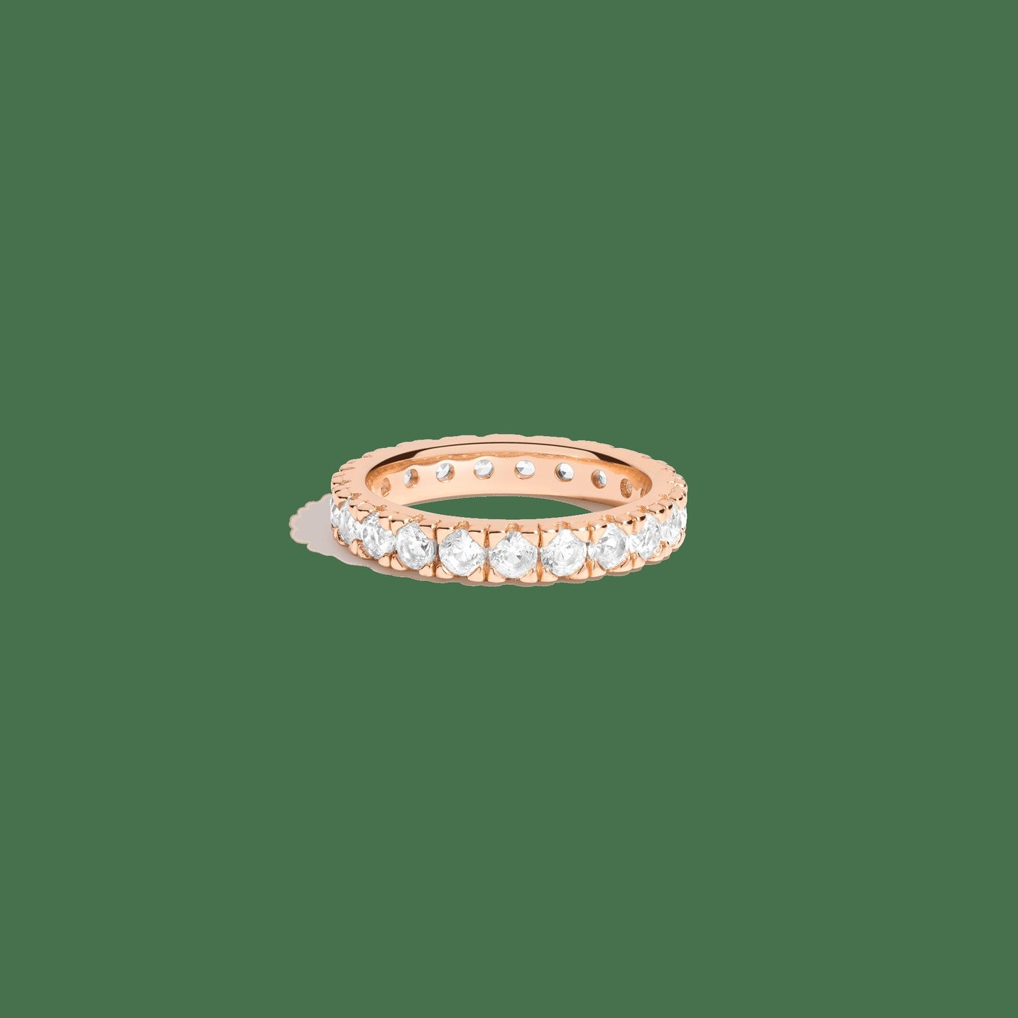 Lab Grown White Sapphire Eternity Ring
