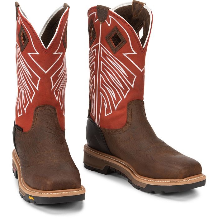 Men's Justin Roughneck 12" Waterproof Steel Toe