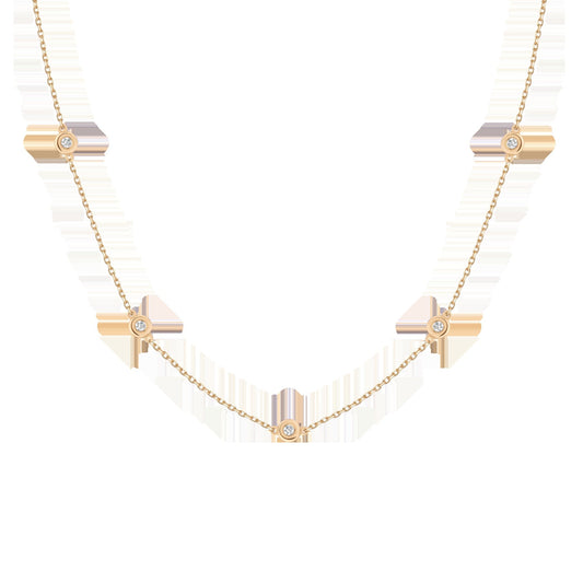 Bold Lab Grown Diamond Station Necklace