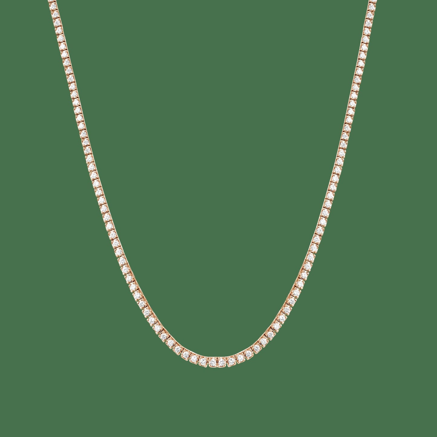 Classic Lab Grown Diamond Tennis Necklace