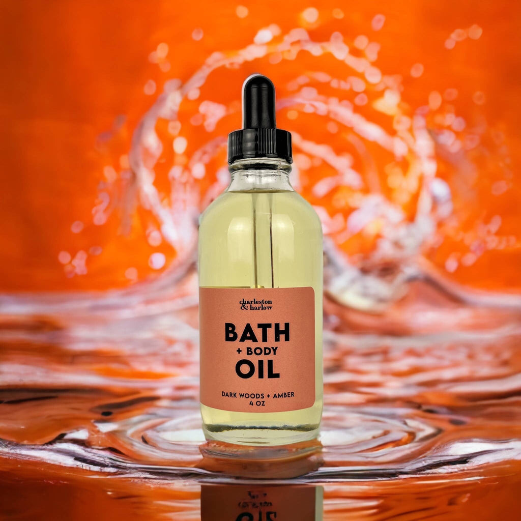 Bath + Body Oil - Dark Woods + Amber