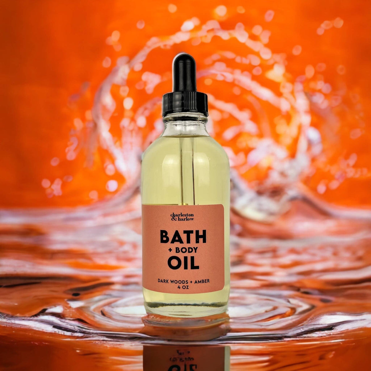 Bath + Body Oil - Dark Woods + Amber