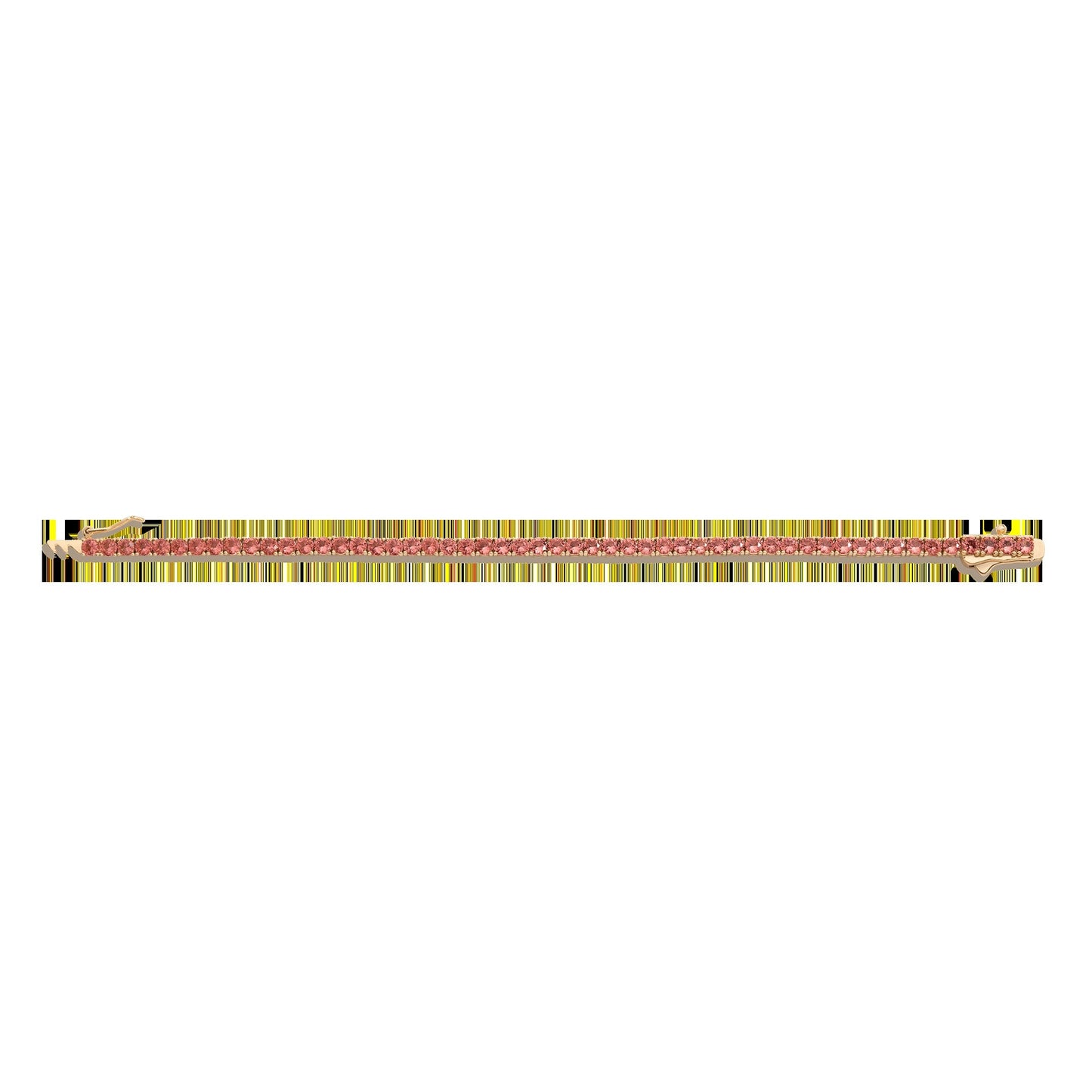 Lab Grown Sunstone Tennis Bracelet
