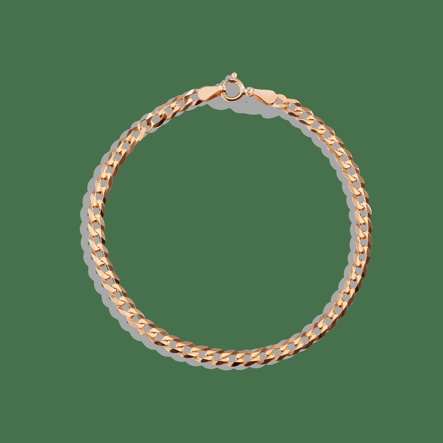Large Gold Curb Chain Anklet