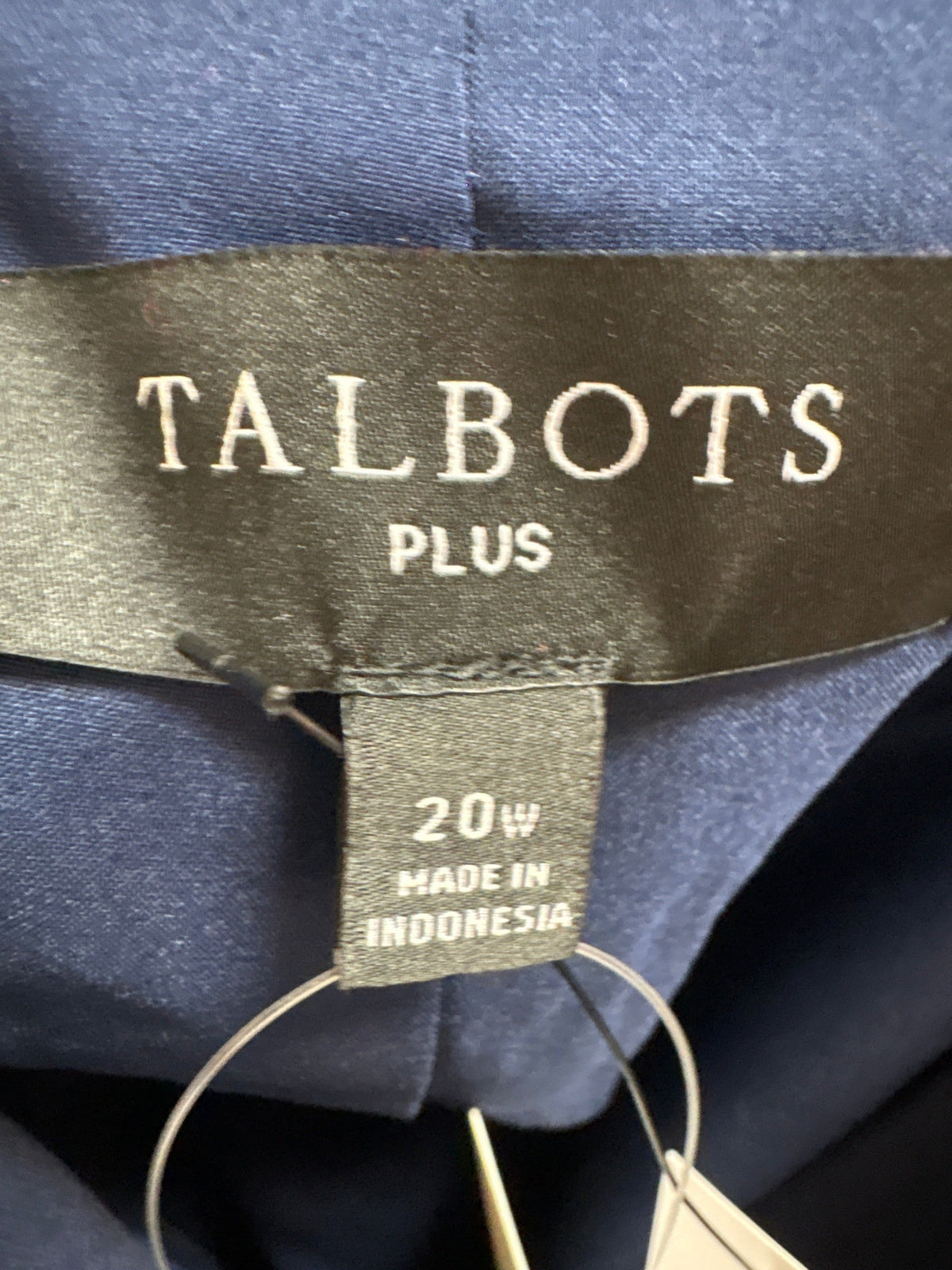 New Talbots Blue Blazer Jacket, 20W