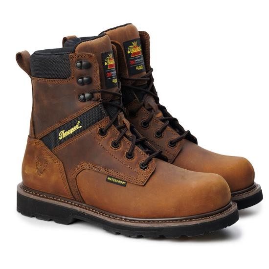 Men's Thorogood Jobsite Series 8′′ Crazy Horse Waterproof Insulated Safety Toe