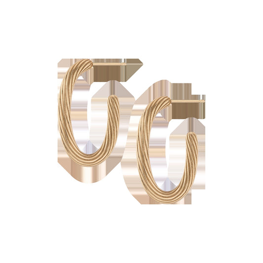 Aurate x Marilyn Monroe: Twisted Rope Hoop Earrings