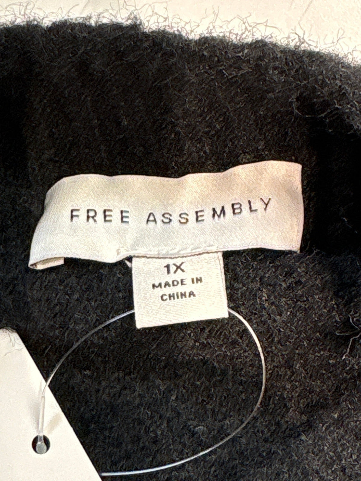 Free Assembly Black Sweater, 1X