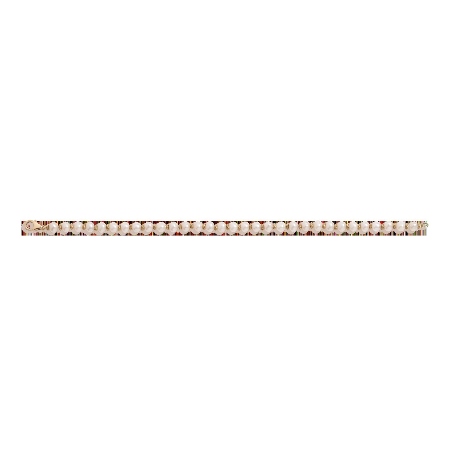 Aurate x Marilyn Monroe: Gold Knot Pearl Bracelet