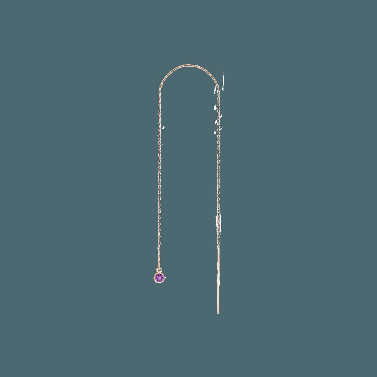 Birthstone Ear Chain Threader (Pair)