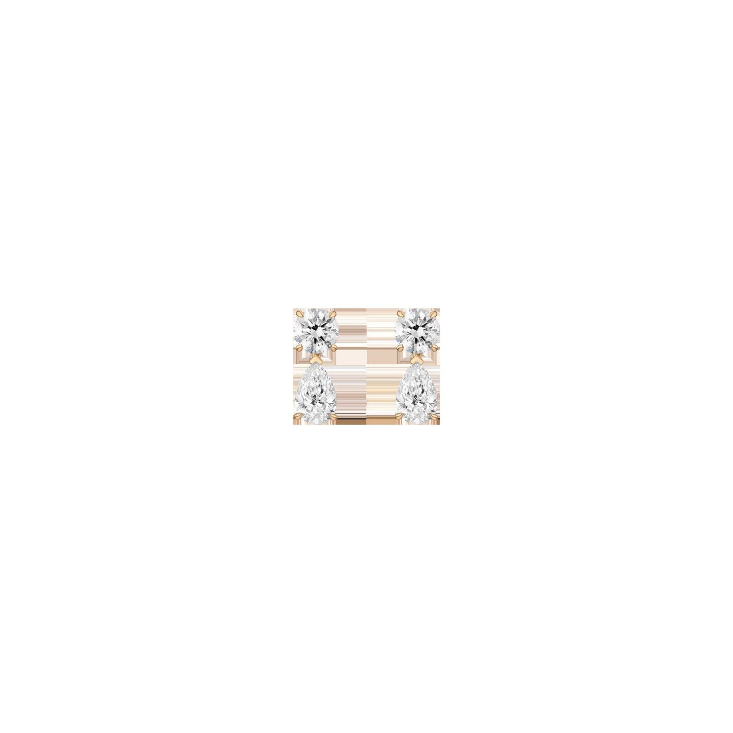 Lab Grown Diamond Pear Drop Earrings