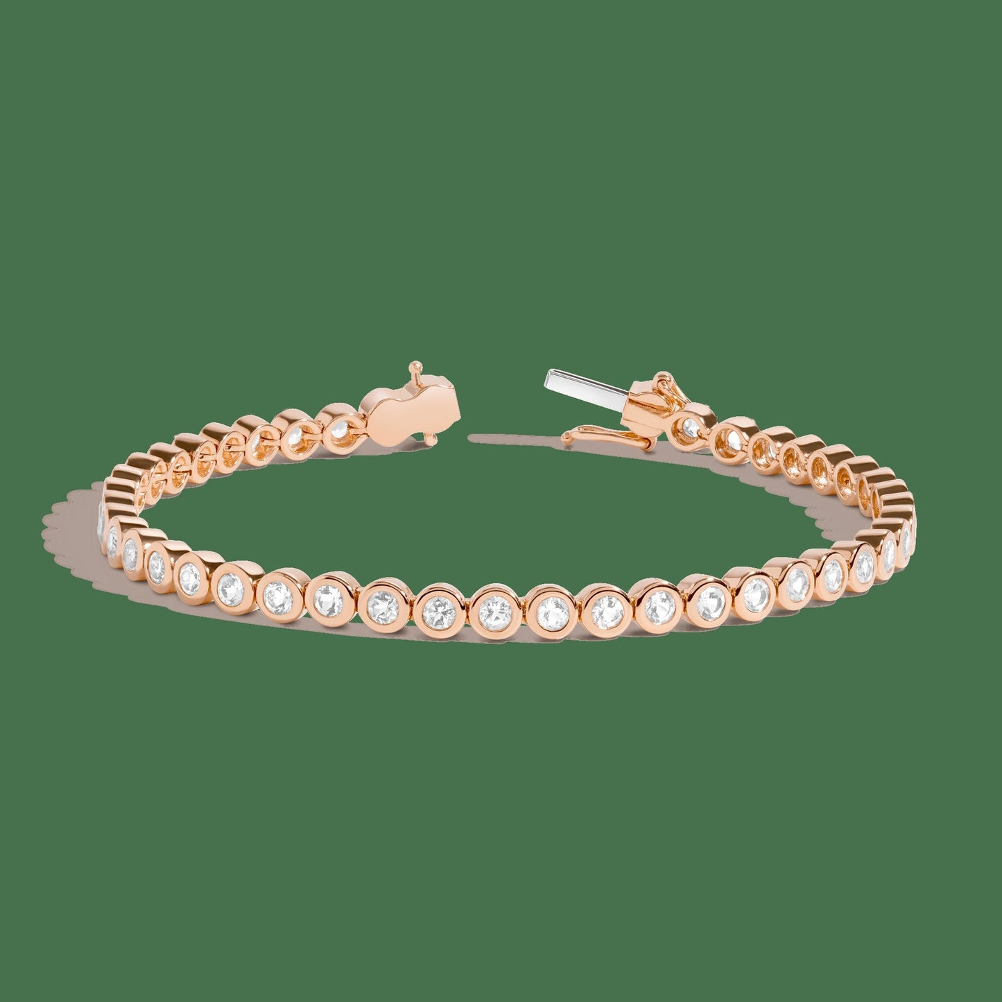 Diamond Bezel Tennis Bracelet