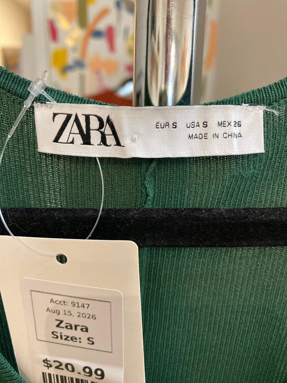 Zara Green Dress, S