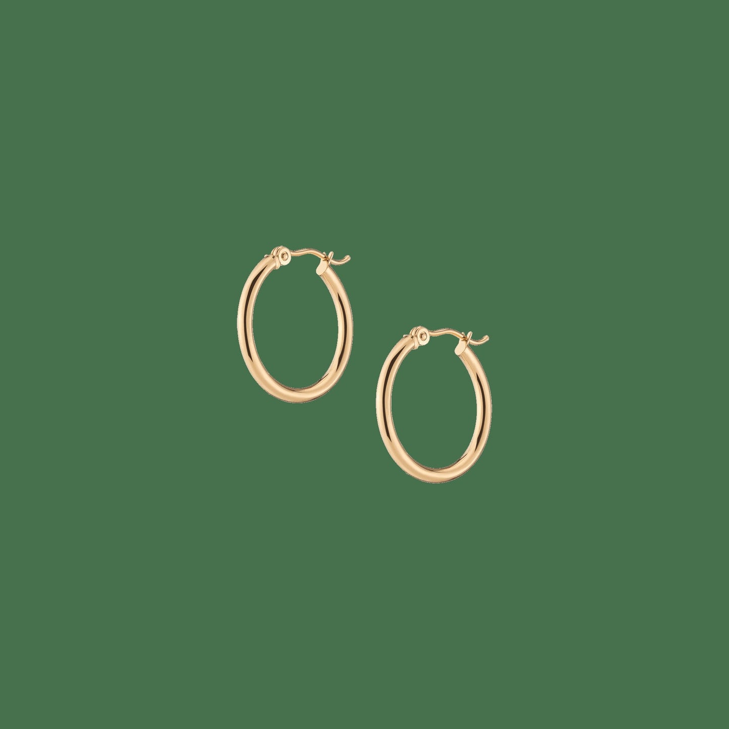 Gold Hoop Earrings - 2mm
