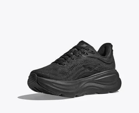 HOKA 1162014 WOMENS BONDI 9 WIDE BLACK/BLACK